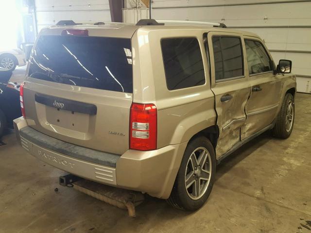 1J4FT48BX9D114540 - 2009 JEEP PATRIOT LI BEIGE photo 4