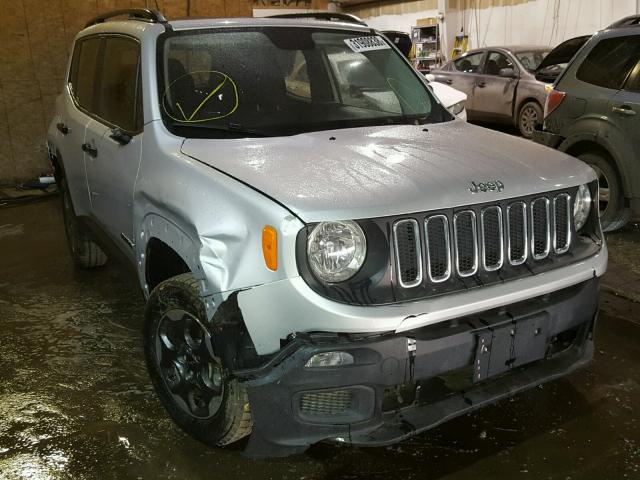 ZACCJBAT8FPB94858 - 2015 JEEP RENEGADE S GRAY photo 1