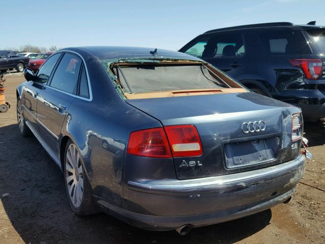 WAUMV44E37N003694 - 2007 AUDI A8 L QUATT BLUE photo 3