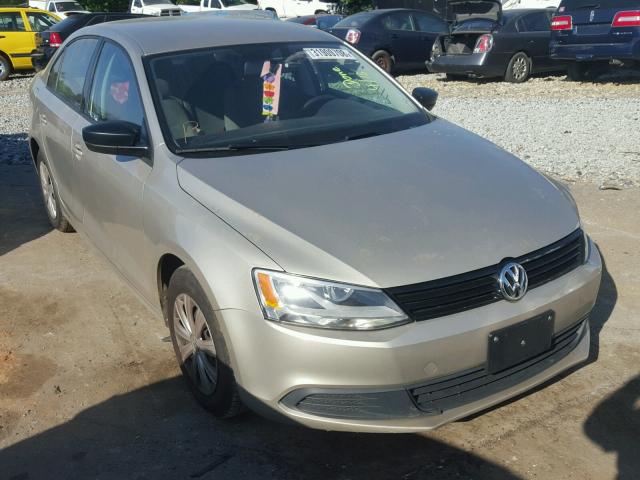 3VW2K7AJ7DM209190 - 2013 VOLKSWAGEN JETTA BASE 金色 照片 1