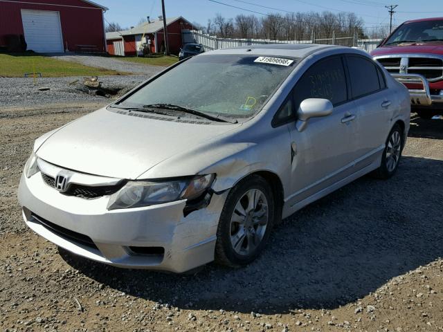 2HGFA1F97AH531410 - 2010 HONDA CIVIC EXL SILVER photo 2