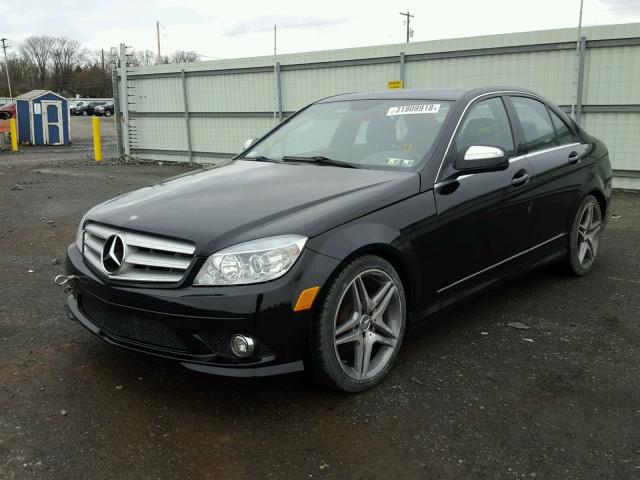 WDDGF81X38F088838 - 2008 MERCEDES-BENZ C 300 4MAT BLACK photo 2