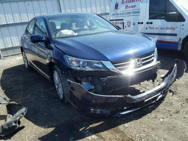 1HGCR3F85FA038362 - 2015 HONDA ACCORD EXL BLUE photo 1