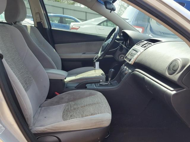 1YVHZ8BH5A5M21480 - 2010 MAZDA 6 I ვერცხლისფერი ფოტო 5