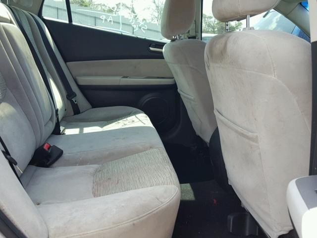 1YVHZ8BH5A5M21480 - 2010 MAZDA 6 I ვერცხლისფერი ფოტო 6