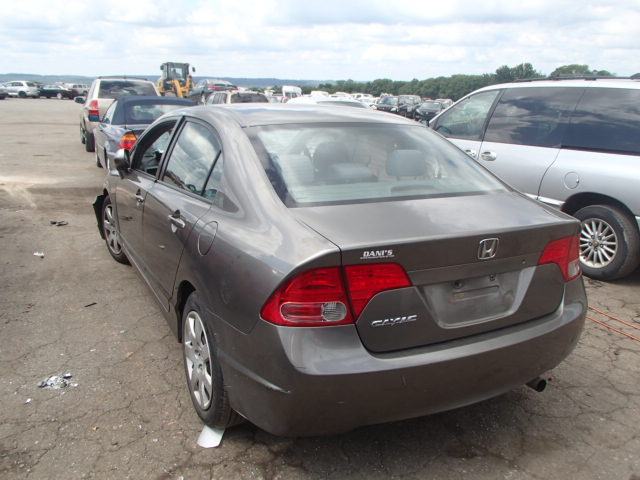 2HGFA16558H305082 - 2008 HONDA CIVIC LX GRAY photo 3