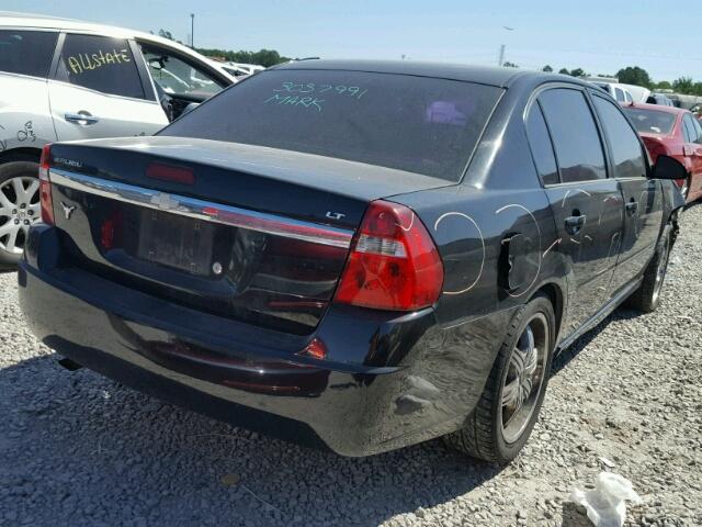 1G1ZT51FX6F117436 - 2006 CHEVROLET MALIBU LT BLACK photo 4