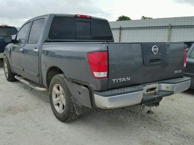 1N6AA07A54N507188 - 2004 NISSAN TITAN XE GRAY photo 3