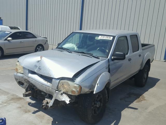 1N6ED27T44C455683 - 2004 NISSAN FRONTIER C SILVER photo 2