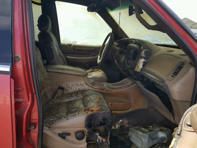 5LMFU28L7WLJ01870 - 1998 LINCOLN NAVIGATOR RED photo 5
