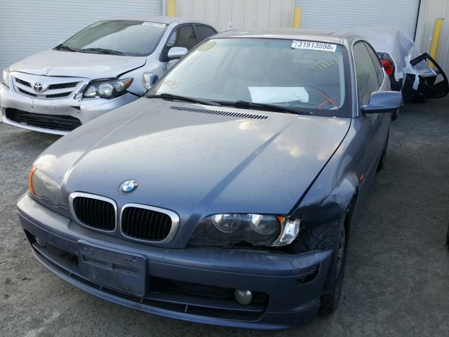 WBABN33481JW59267 - 2001 BMW 325 CI BLUE photo 2