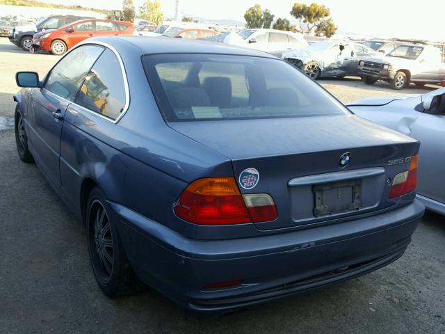 WBABN33481JW59267 - 2001 BMW 325 CI BLUE photo 3