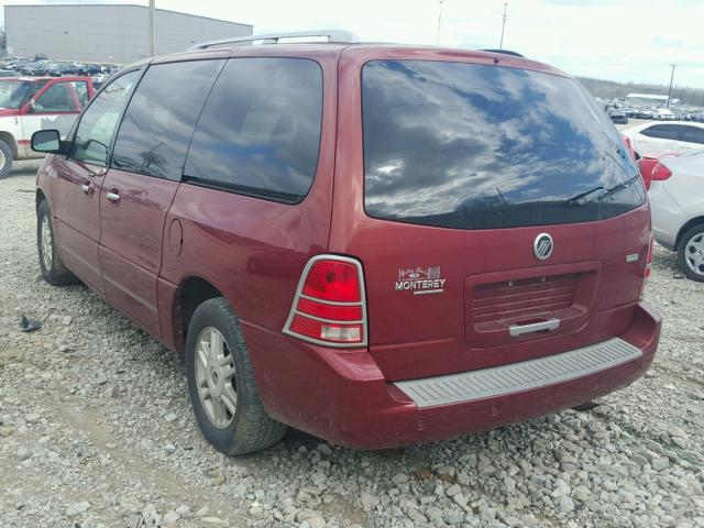 2MRDA20264BJ16168 - 2004 MERCURY MONTEREY MAROON photo 3