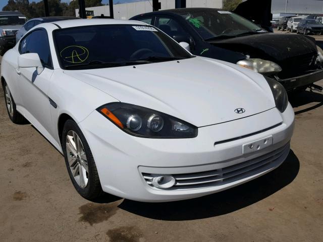 KMHHM66D38U280565 - 2008 HYUNDAI TIBURON GS WHITE photo 1