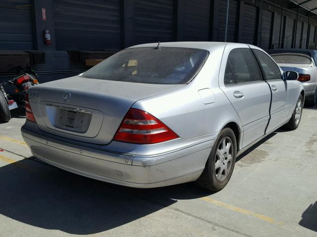 WDBNG75J72A280507 - 2002 MERCEDES-BENZ S 500 SILVER photo 4