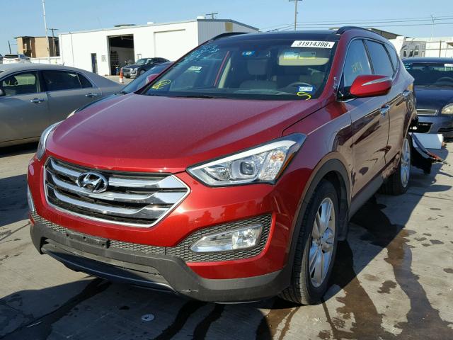 5XYZW4LA6FG274162 - 2015 HYUNDAI SANTA FE S MAROON photo 2