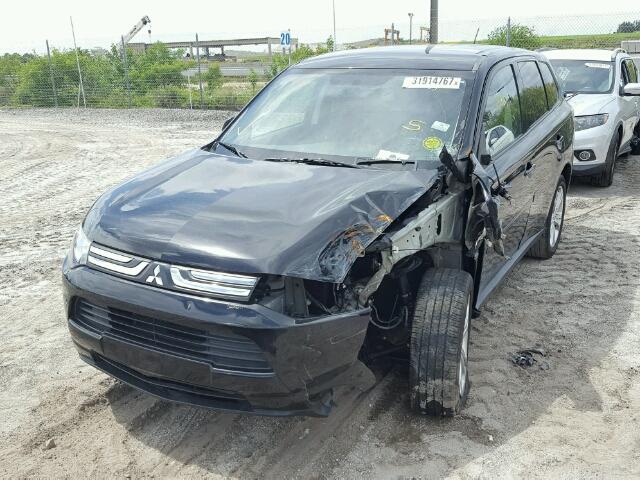 JA4AD3A31EZ004428 - 2014 MITSUBISHI OUTLANDER BLACK photo 2