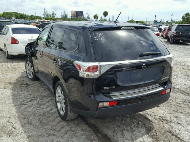 JA4AD3A31EZ004428 - 2014 MITSUBISHI OUTLANDER BLACK photo 3