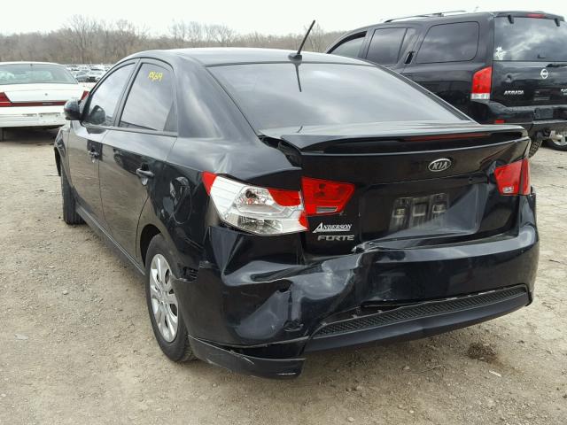 KNAFT4A2XC5479931 - 2012 KIA FORTE LX BLACK photo 3