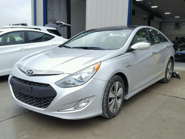 KMHEC4A4XBA002434 - 2011 HYUNDAI SONATA HYB SILVER photo 2