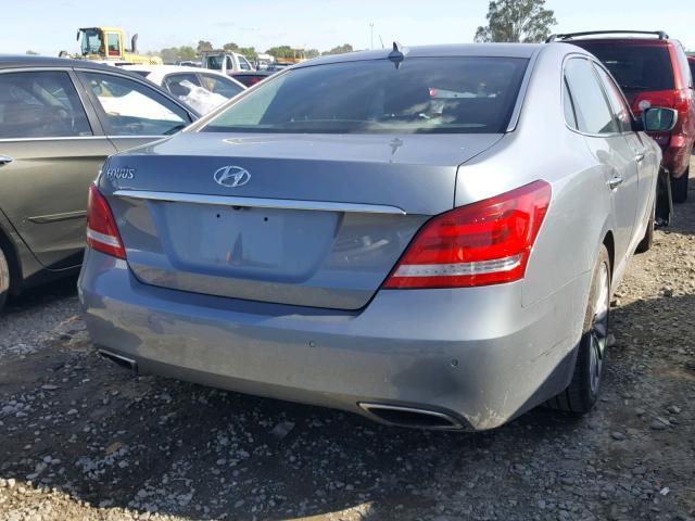 KMHGH4JH1FU100172 - 2015 HYUNDAI EQUUS SIGN GRAY photo 4