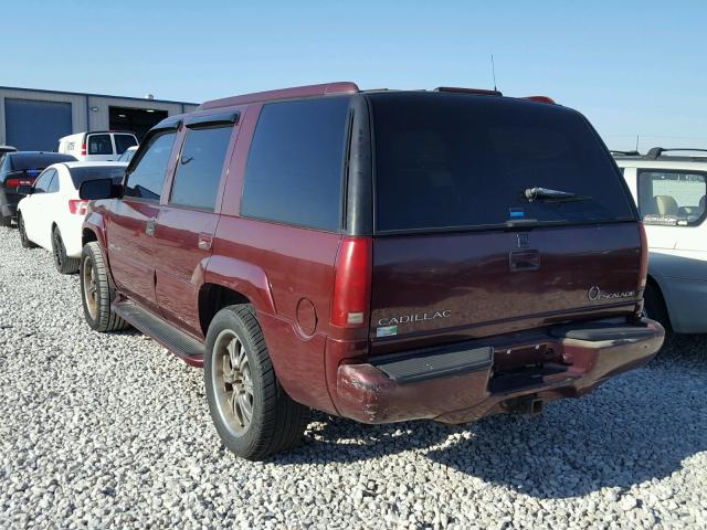 1GYEK13R7XR406082 - 1999 CADILLAC ESCALADE BURGUNDY photo 3