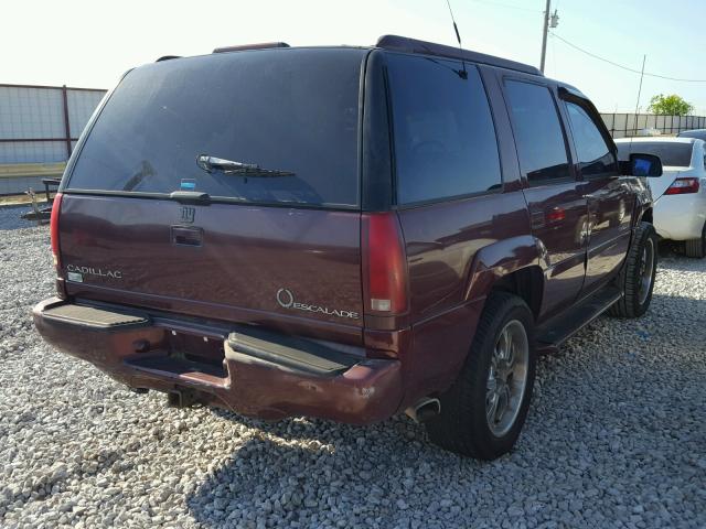 1GYEK13R7XR406082 - 1999 CADILLAC ESCALADE BURGUNDY photo 4