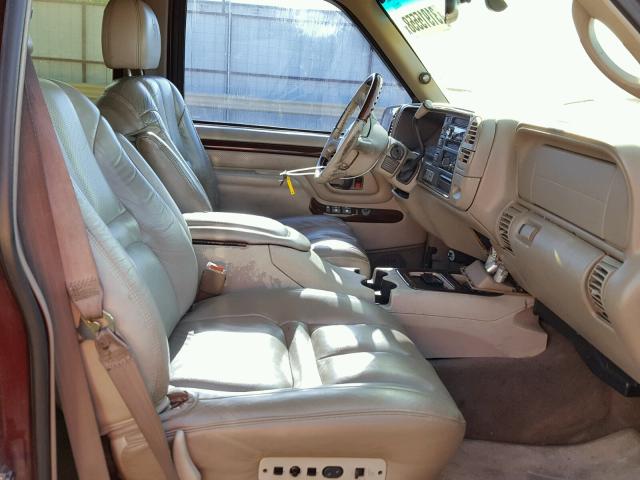 1GYEK13R7XR406082 - 1999 CADILLAC ESCALADE BURGUNDY photo 5