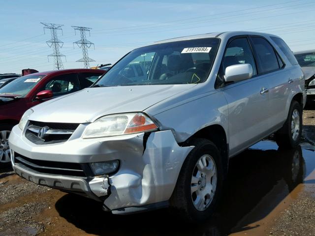 2HNYD18282H532270 - 2002 ACURA MDX SILVER photo 2