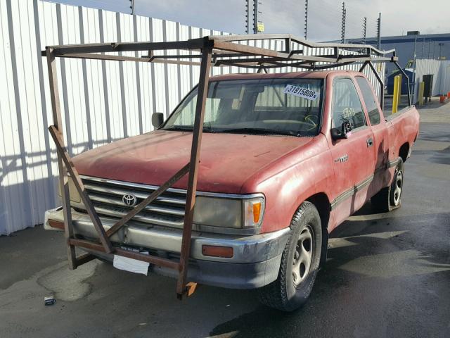 JT4VD12E4S0014558 - 1995 TOYOTA T100 XTRAC RED photo 2