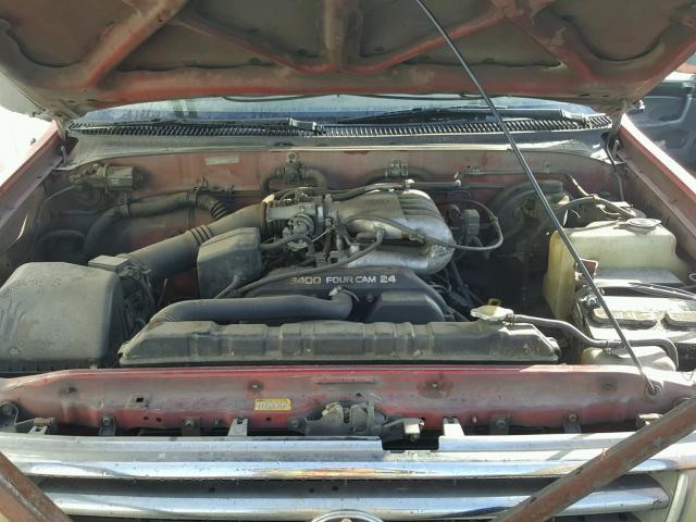 JT4VD12E4S0014558 - 1995 TOYOTA T100 XTRAC RED photo 7