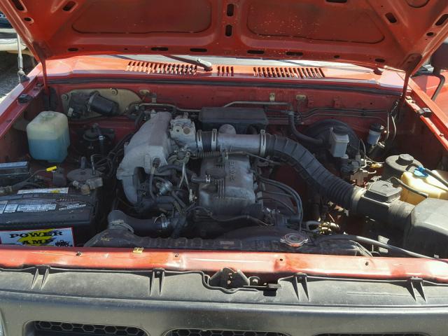 JM2UF6148M0134325 - 1991 MAZDA B2600 CAB RED photo 7