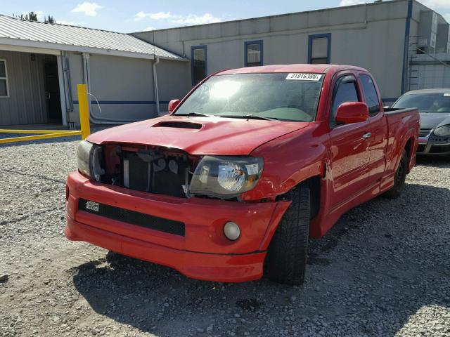 5TETU22N55Z110183 - 2005 TOYOTA TACOMA X-R RED photo 2