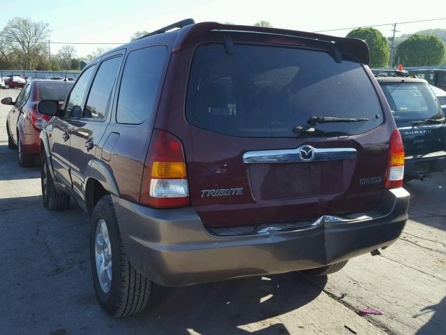 4F2CZ96143KM49164 - 2003 MAZDA TRIBUTE ES MAROON photo 3