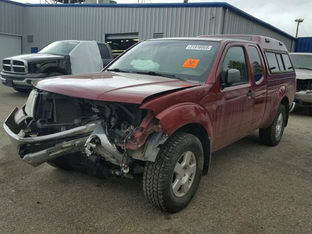 1N6AD06W97C463507 - 2007 NISSAN FRONTIER K RED photo 2