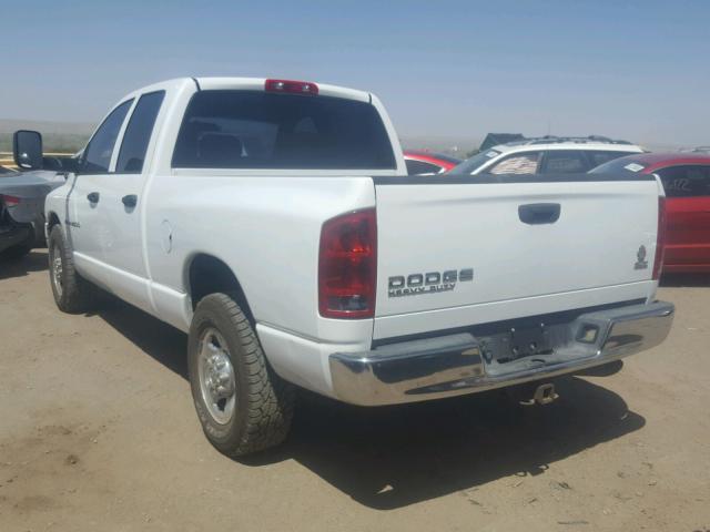 3D7KA28C74G244932 - 2004 DODGE RAM 2500 S WHITE photo 3