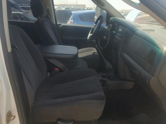 3D7KA28C74G244932 - 2004 DODGE RAM 2500 S WHITE photo 5