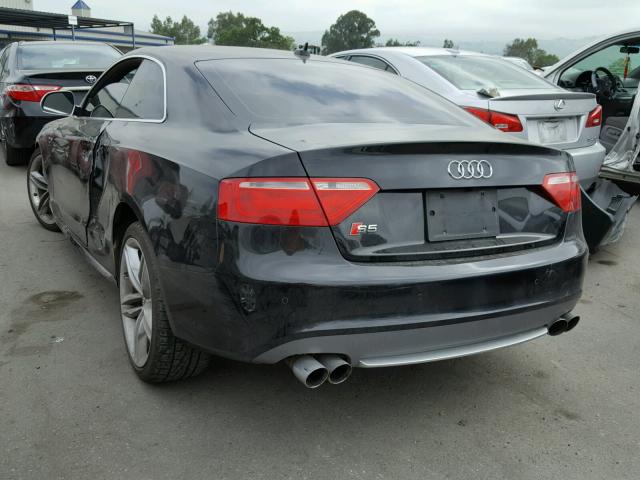 WAURV78T89A053517 - 2009 AUDI S5 QUATTRO BLACK photo 3