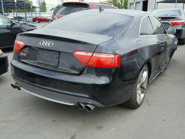 WAURV78T89A053517 - 2009 AUDI S5 QUATTRO BLACK photo 4