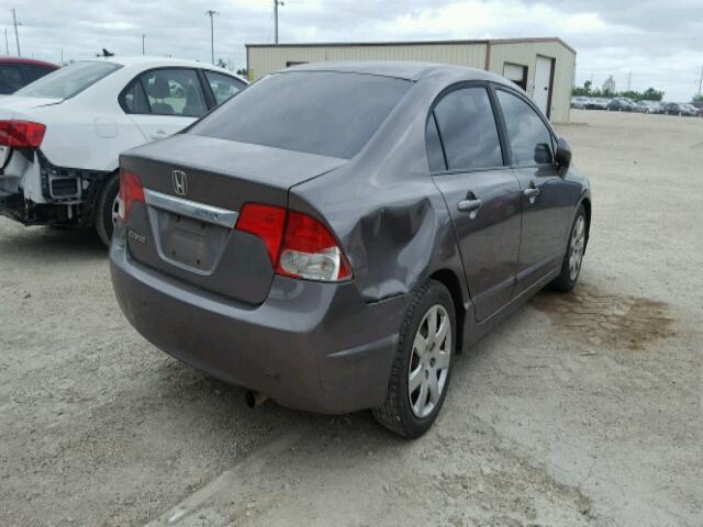 19XFA1F58AE054235 - 2010 HONDA CIVIC LX GRAY photo 4