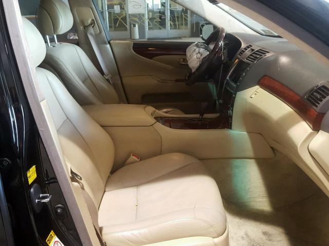 JTHGL46F475017565 - 2007 LEXUS LS 460L BLACK photo 5