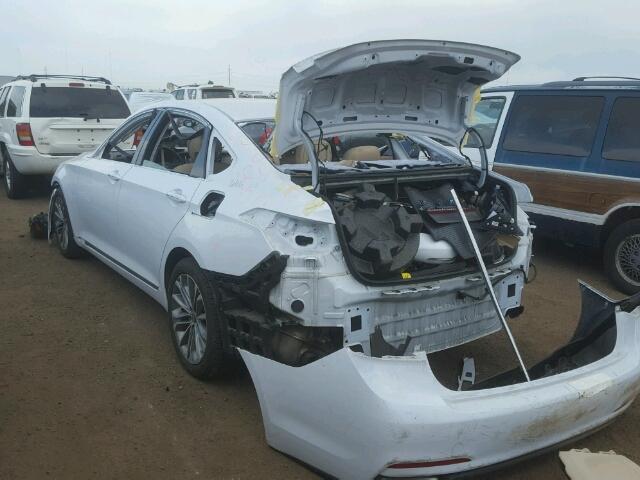 KMHGN4JEXFU052458 - 2015 HYUNDAI GENESIS WHITE photo 3