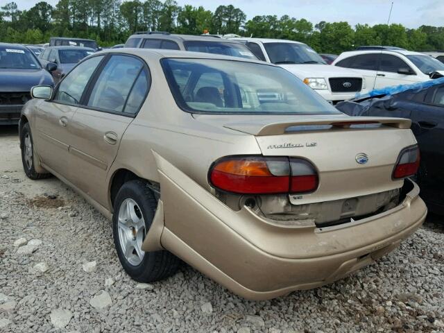 1G1NE52J22M568829 - 2002 CHEVROLET MALIBU LS GOLD photo 3