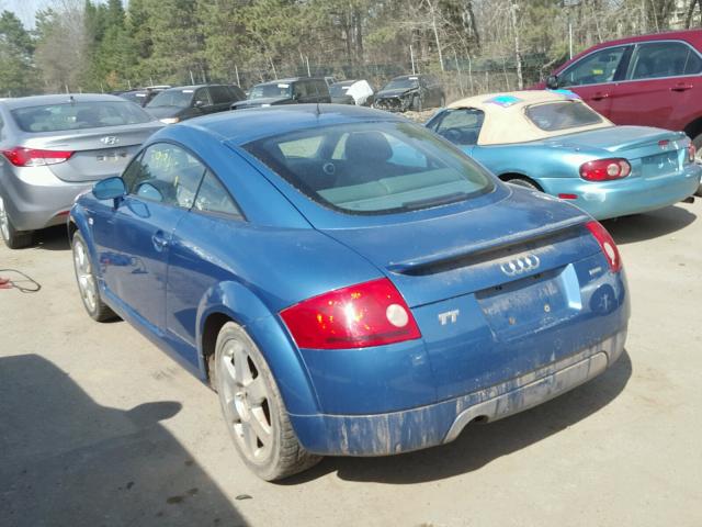 TRUUC28N1Y1051202 - 2000 AUDI TT QUATTRO BLUE photo 3