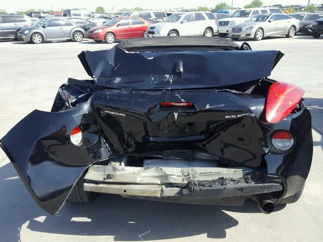 1G2MB35B56Y115599 - 2006 PONTIAC SOLSTICE BLACK photo 9