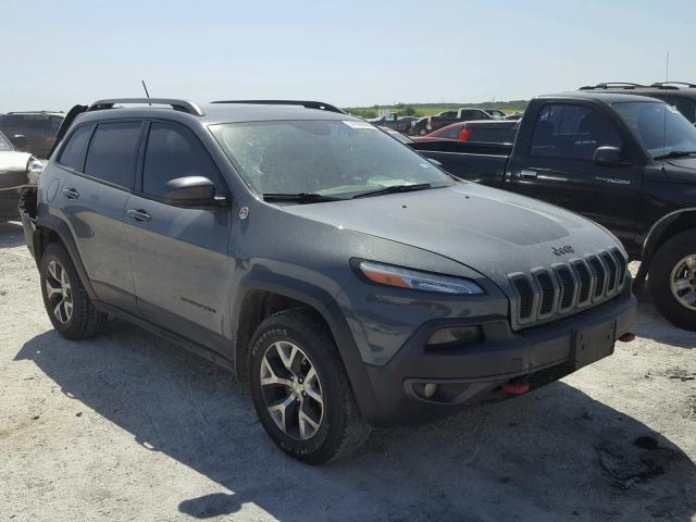 1C4PJMBB9EW159265 - 2014 JEEP CHEROKEE T GRAY photo 1