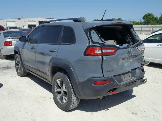 1C4PJMBB9EW159265 - 2014 JEEP CHEROKEE T GRAY photo 3