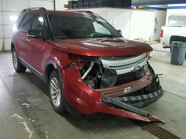 1FM5K8D86EGA70014 - 2014 FORD EXPLORER X MAROON photo 1