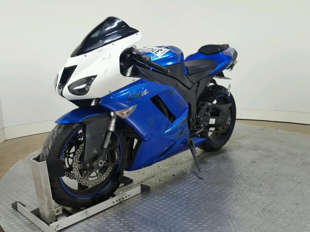 JKAZX4P168A043590 - 2008 KAWASAKI ZX600 P BLUE photo 4