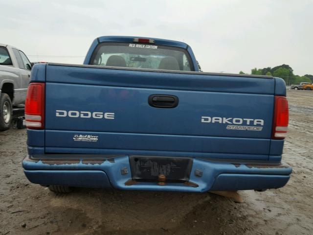 1D7FL36N64S618087 - 2004 DODGE DAKOTA SPO BLUE photo 6